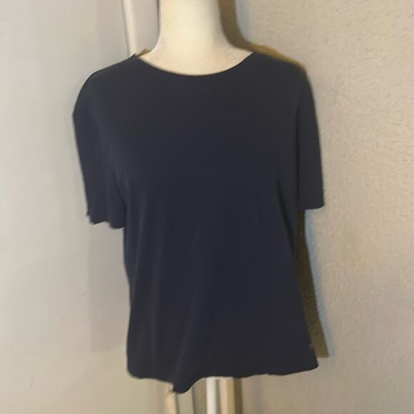 True Religion Blue Short Sleeve Crewneck Tee L Unisex Classic Preppy Nautical - Picture 1 of 8